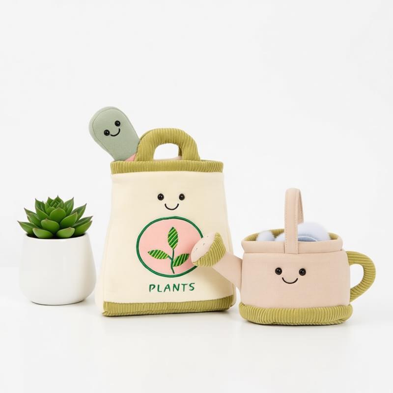Parent Of Plant - Bahçe Temizliği Peluş Oyuncak Bitki Çantası