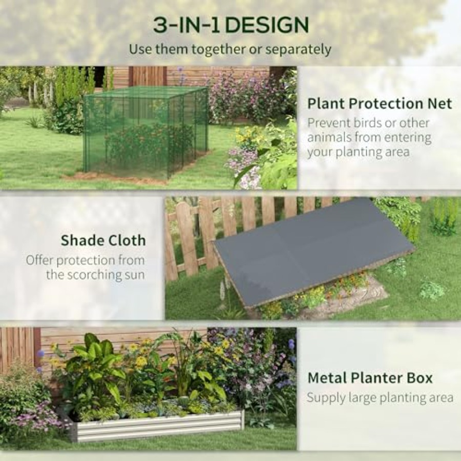7,3 x 3,4 x 1 ft Galvanizli Yü - Plants X incelemesi ve fiyatı
