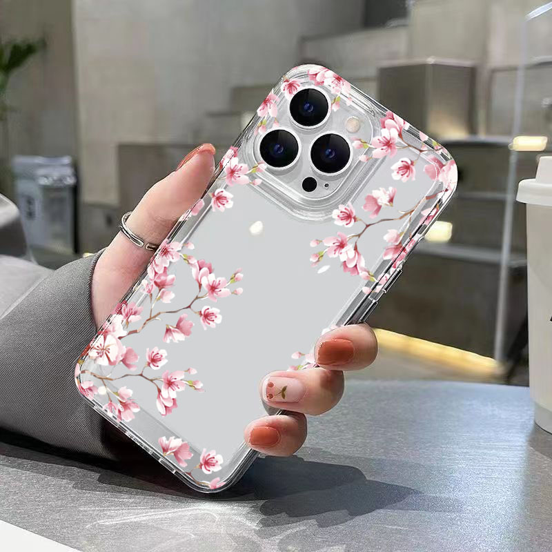 Pembe Çiçek Desenli Şeffaf Tel - Plants X incelemesi ve fiyatı